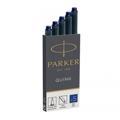 Hộp 5 ống bút mực Parker xanh chính hãng
